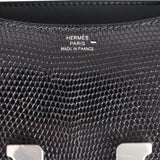 Hermes Constance 18 Black Varanus Niloticus Lizard Palladium Hardware