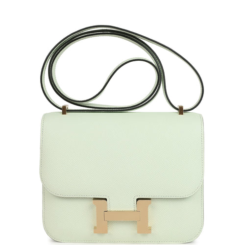 Hermes Constance 1-18 Vert Fizz Epsom Permabrass Hardware