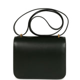 Hermes Constance 18 Vert Fonce Box Gold Hardware