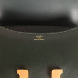 Hermes Constance 18 Vert Fonce Box Gold Hardware
