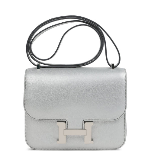 Hermes Constance 18 Argent Chevre Chamkilight Palladium Hardware