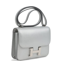 Hermes Constance 18 Argent Chevre Chamkilight Palladium Hardware