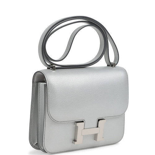 Hermes Constance 18 Argent Chevre Chamkilight Palladium Hardware
