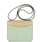 Hermes Constance 18 Vert D’Eau and Trench Matte Alligator Palladium Hardware