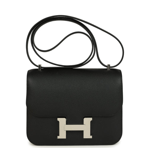 Hermes Constance 18 Black Epsom Palladium Hardware