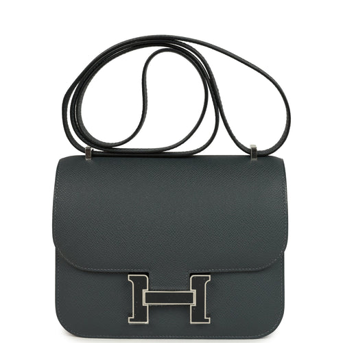 Hermes Constance 18 Gris Misty Epsom Lacquered Palladium Hardware