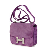 Pre-owned Hermes Constance 18 Violet Doblis Palladium Hardware