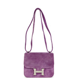 Pre-owned Hermes Constance 18 Violet Doblis Palladium Hardware