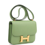 Hermes Constance 18 Vert Criquet Epsom Gold Hardware