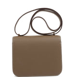 Pre-owned Hermes Constance 18 Etoupe Epsom Rose Gold Hardware