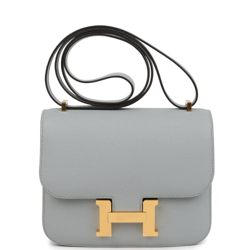 Hermes Constance 18 Bleu Glacier Epsom Gold Hardware
