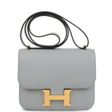 Hermes Constance 18 Bleu Glacier Epsom Gold Hardware