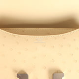 Hermes Constance 18 Vanille Ostrich Palladium Hardware