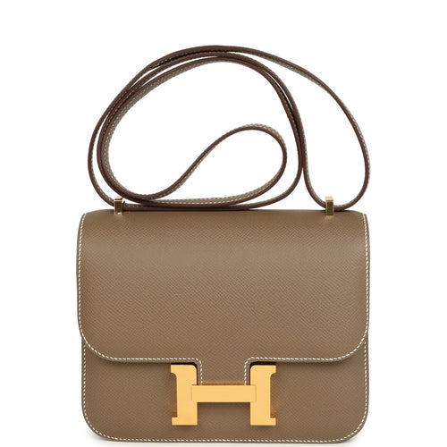 Hermes Constance 18 Etoupe Epsom Gold Hardware