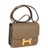 Hermes Constance 18 Etoupe Epsom Gold Hardware