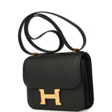 Hermes Constance 18 Black Epsom Gold Hardware