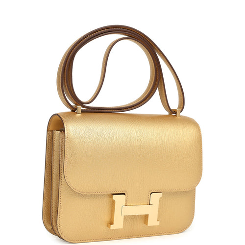 Hermes Constance 18 Dore Chevre Chamkilight Permabrass Hardware
