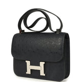 Hermes Constance 1-24 Caban Ostrich Palladium Hardware - Thumbnail View 5