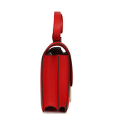Pre-owned Hermes Constance 24 Rouge De Coeur Epsom Lacquered Palladium Hardware