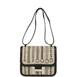 Pre-owned Hermes Constance 24 Toile De Camp Déchaînée and Black Swift Palladium Hardware