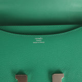 Pre-owned Hermes Constance 18 Vert Vertigo Evercolor Palladium Hardware