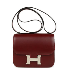 Hermes Constance 1-18 Rouge H Box Palladium Hardware