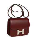 Hermes Constance 1-18 Rouge H Box Palladium Hardware