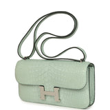Hermes Constance Elan Vert D'Eau Matte Alligator Palladium Hardware