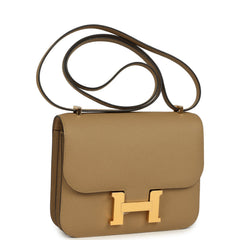 Hermes Constance 18 Poussiere Epsom Gold Hardware