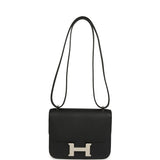 Hermes Constance 18 Black Epsom Palladium Hardware