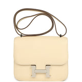Pre-owned Hermes Constance 18 Nata Epsom Palladium Hardware