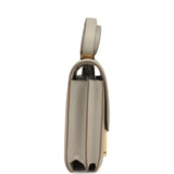 Pre-owned Hermes Constance 24 Gris Perle Evercolor Gold Hardware