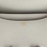 Pre-owned Hermes Constance 24 Gris Perle Evercolor Gold Hardware