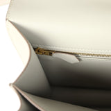 Pre-owned Hermes Constance 24 Gris Perle Evercolor Gold Hardware