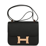 Hermes Constance 1-24 Black Epsom Rose Gold Hardware - Thumbnail View 1
