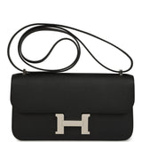 Hermes Constance Elan Black Epsom Palladium Hardware - Thumbnail View 1