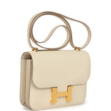 Hermes Constance 18 Craie Epsom Gold Hardware
