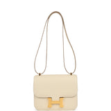 Hermes Constance 18 Craie Epsom Gold Hardware