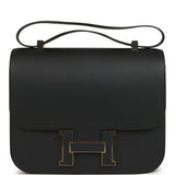 Hermes Constance Cartable 29 Black Sombrero Gold Hardware