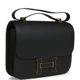 Hermes Constance Cartable 29 Black Sombrero Gold Hardware