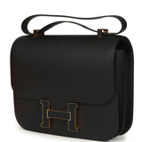Hermes Constance Cartable 29 Black Sombrero Gold Hardware
