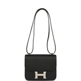 Hermes Constance 18 Black Epsom Palladium Hardware