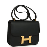 Hermes Constance 1-24 Black Epsom Gold Hardware