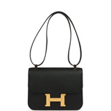 Hermes Constance 1-24 Black Epsom Gold Hardware