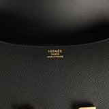 Hermes Constance 1-24 Black Epsom Gold Hardware