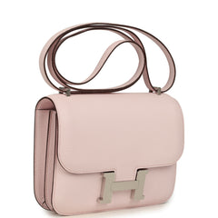 Hermes Constance 18 Rose Darling Chevre Mysore Palladium Hardware