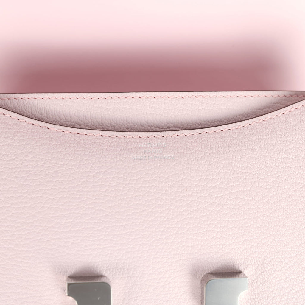 Hermes Constance 18 Rose Darling Chevre Mysore Palladium Hardware