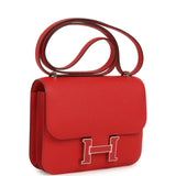 Hermes Constance 18 Rouge Radieux Epsom Lacquered Palladium Hardware - Thumbnail View 2