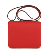 Hermes Constance 18 Rouge Radieux Epsom Lacquered Palladium Hardware - Thumbnail View 4
