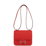 Hermes Constance 18 Rouge Radieux Epsom Lacquered Palladium Hardware - Thumbnail View 7